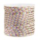 Macramé bead cord braided 3mm Purple-blue metallic